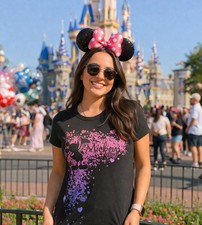 Mickey Mouse -  Mickey   Silhouette - Black Shirt - Ladies - XL - Disney Store