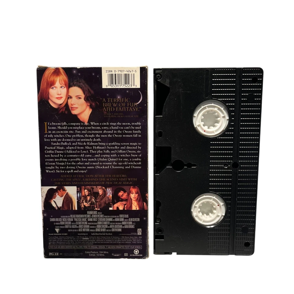 Practical Magic VHS Sandra Bullock, Nicole Kidman V11 - Image 2 of 4