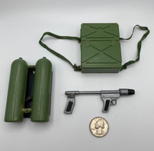 Vintage 1960   s Hasbro GI Joe Soldier Flame Thrower and Backpack Accessories