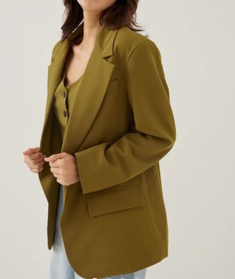 Love Bonito Olene  Women's  Blazer Size US 2 UK 6 Moss Jacket Size XS