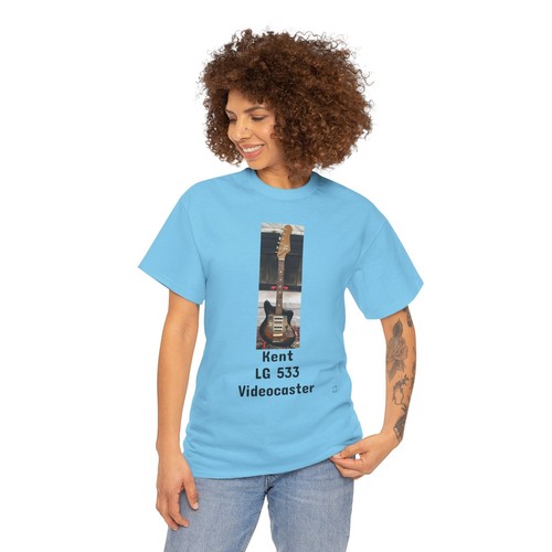 Vintage Kent LG 533 Videocaster Electric Guitar Rock Unisex Heavy Cotton Tee, - Picture 95 of 157