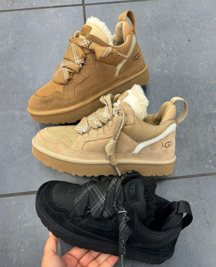 UGG Lowmel Marrón Gamuza Piel de Oveja Entrenadores Mujer Regalos de Navidad 2025 NUEVO