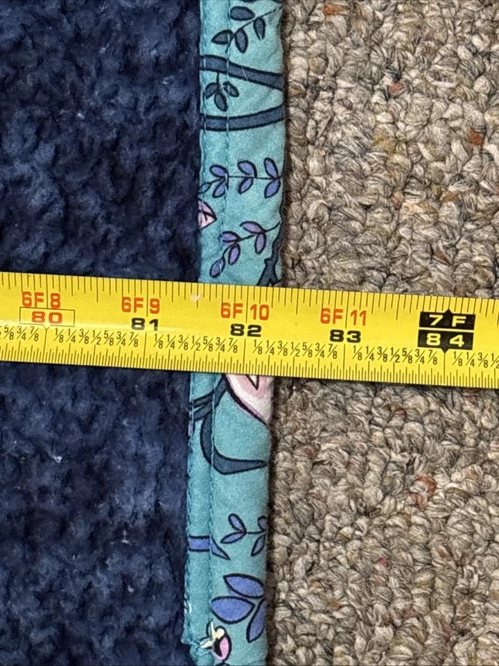 Vera Bradley Blue Flower Blanket  Pre-loved 82”x47” - Image 3 of 4