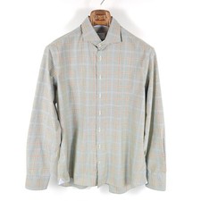 Stenstr ms fitted body shirt men's size 43 17 multi-colored twofold super cotton