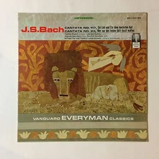 J.S. BACH Cantata No 117 & 93 LP Vanguard SRV 241 SD US  ex/ex classical vinyl