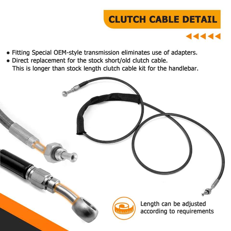 Guidão hidráulico de 12 pol. a 14 pol. embreagem e linhas de freio para Harley 14-16 Touring ABS - Imagem 4 de 4