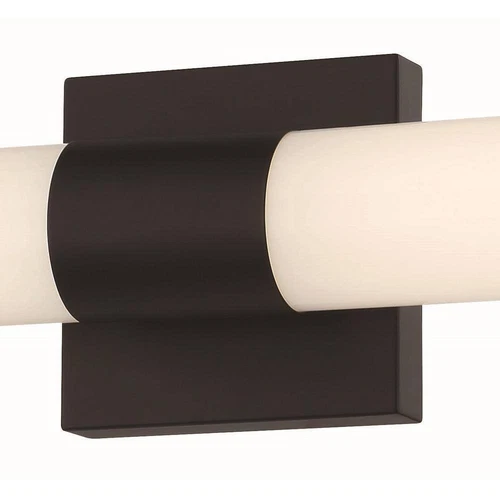 Minka Lavery Vantage 24 in. 1-Light Black LED Vanity Light Bar w/White Acrylic - Picture 3 of 11