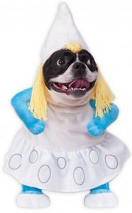 Details Zu Walking Schlumpfine Schlümpfe Film Mädchen Haustier Hund Katze Halloween Kostüm