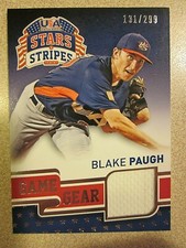 2015 PANINI USA BASEBALL STARS & STRIPES GAME GEAR #12 BLAKE PAUGH RELIC 131/299