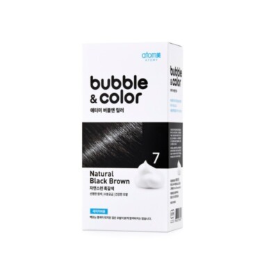 Atomy bubble color black Self hair dye Styling hair #7