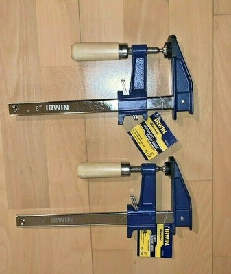 2-Pieces Irwin Quick-Grip 6 Woodworking Wood Handle Bar 