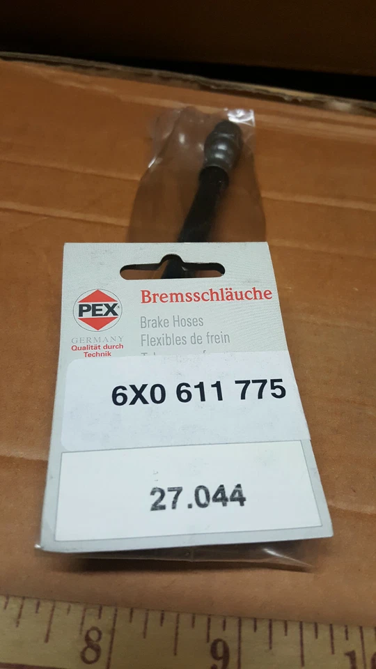 Manguera de freno trasero 6X0611775 Volkswagen Beetle Audi TT Quattro Foto 2 de 3