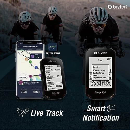 Bryton Rider 420 Cycling Computer Cyclone Bicycle Navigation GPS Bluetooth - Image 4 of 4