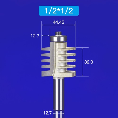 HM Hartmetall Verleimfräser 12mm - Nut Feder Fräser Für Oberfräser 48mm Außendurchmesser