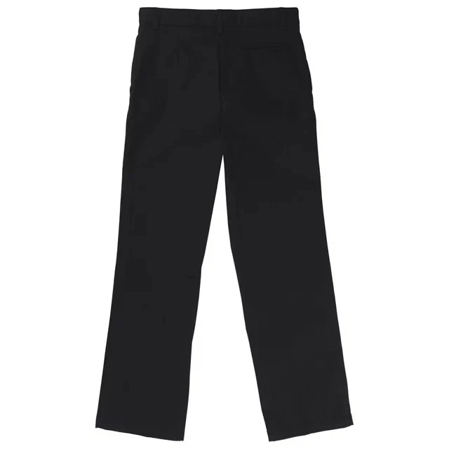 French Toast Boys School Uniform Adjustable Waist Relaxed Fit Pant 12Husky Black - Image 2 of 4