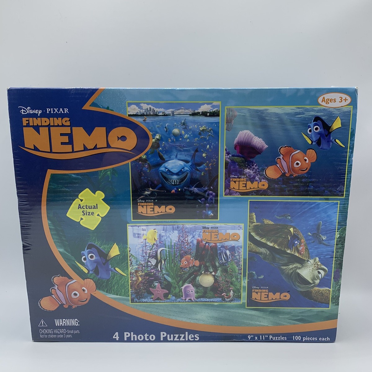 Disney Pixar Finding Nemo 4 Photo Puzzles 100 Pieces 2009 Factory