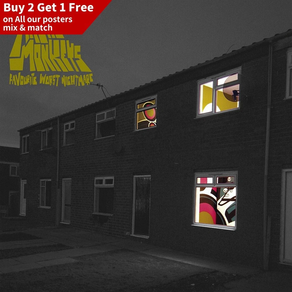 Favourite Worst Nightmare - Arctic Monkeys Album Poster Wall Decor Muisc Poster