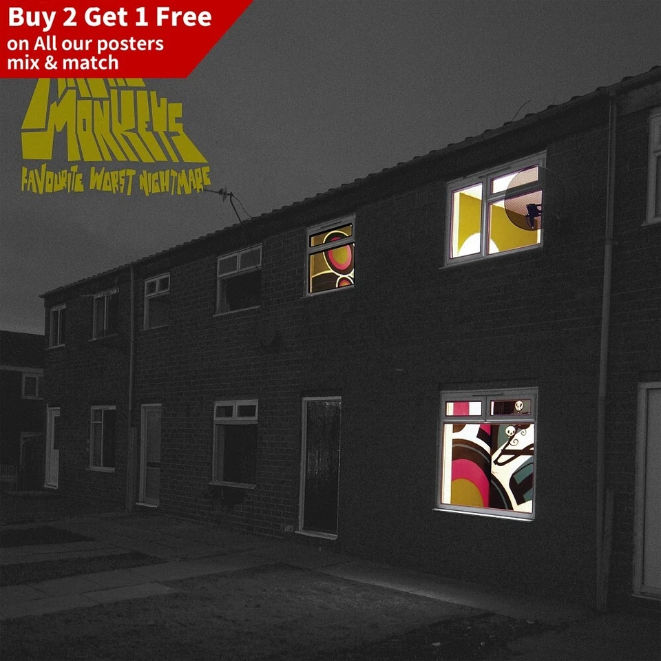 Favourite Worst Nightmare - Arctic Monkeys Album Poster Wall Decor Muisc Poster - image 2 of 4
