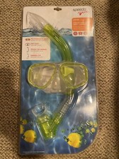 Speedo Dive Junior Reef Scout Mask  Snorkel Set Yellow Age 6-14. NEW SEALED