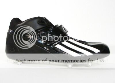 Adidas Quickslant Mid D Football Cleats Black & White Mens 
