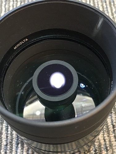 MINOLTA MAXXUM AF 500MM 1:8 Reflex Mirror Camera Lens Japan W/ Case - Picture 2 of 8