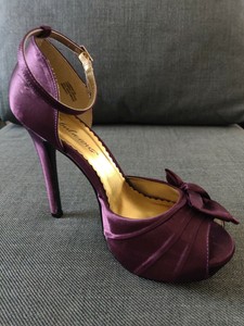 plum peep toe shoes