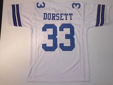 UNSIGNED CUSTOM Sewn Stitched Tony Dorsett White Jersey - M, L, XL, 2XL, 3XL