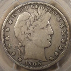 1905-S Barber Half Dollar 50c PCGS Certified VF20