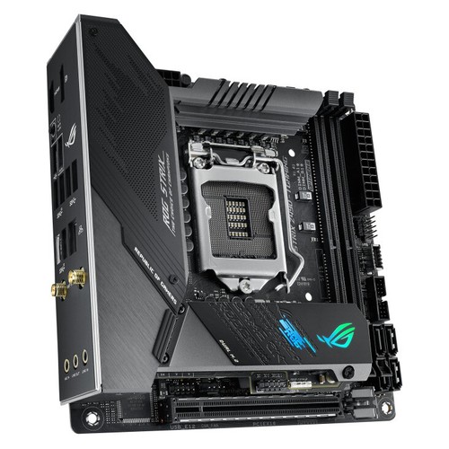 ASUS ROG STRIX Z490-I Gaming Motherboard Intel Z490 Mini-ITX LGA 1200 2×M.2 Core - Picture 4 of 4