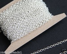 32ft spool of small cable chain round cable chain 2x3mm available in 6 colors