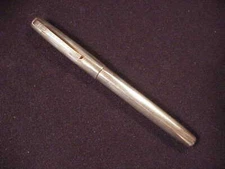 -   EVERSHARP SLIM VENTURA  STERLING SILVER, "BURP" PEN, UNUSUAL AF, MINT 1953