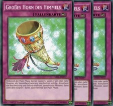 yugioh 3x Großes Horn des Himmels SR04-DE037 COMMON DEUTSCH