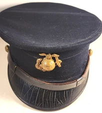 ANTIQUE USMC MARINE CORPS PATTERN 1904 ENLISTED HAT with EARLY EGA