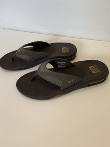 Mens Reef Fanning Navy / White Sandals Flip