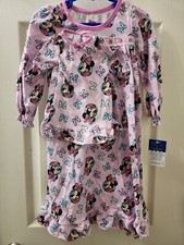 Disney Junior Minnie Mouse Pink Nightgown With Matching Doll Gown Size 2T NWT