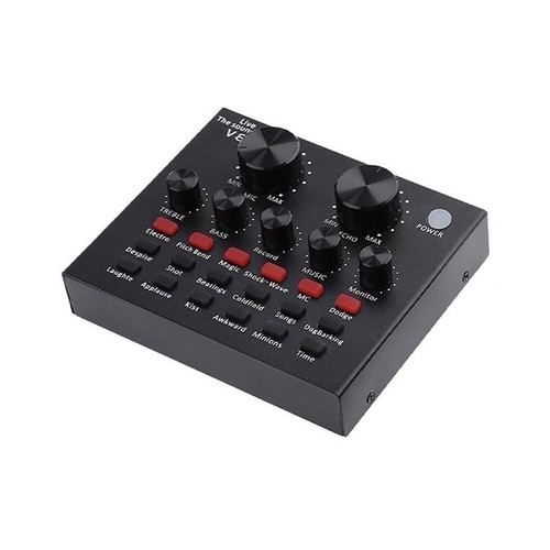 1pcs Webcast Sound Card Live Show Soundcard With Audio Interface USB Headset new - 第 3/3 張圖片