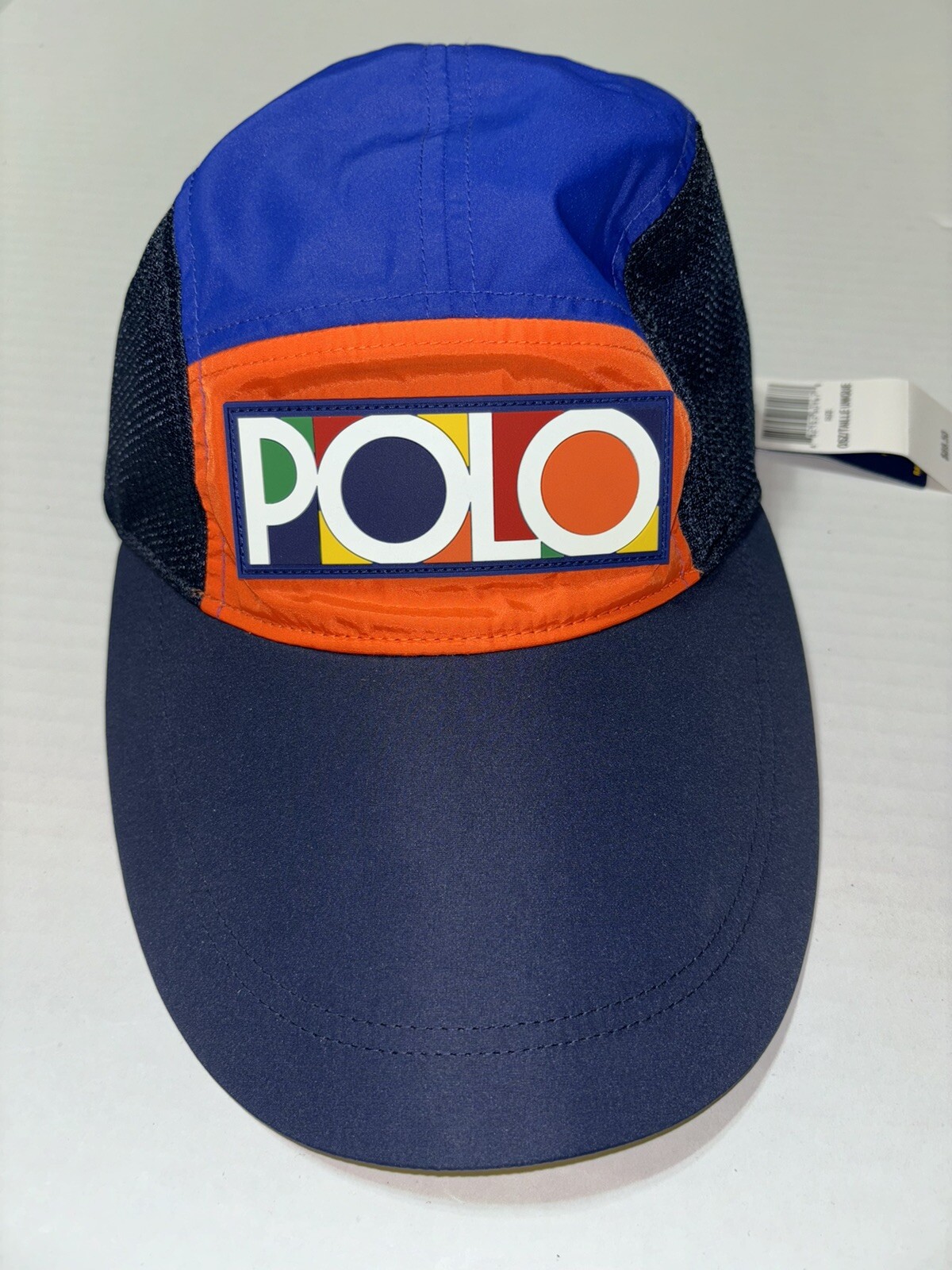Polo Ralph Lauren Spectre Long Bill Cap Color Block 5 Panel Hat Hi Tech 93