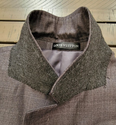 LOUIS VUITTON Uniformes Blazer Mens Size 40 Slate Gray Sport Coat Jacket - Picture 12 of 23