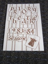 Priory Theatre Program 1980s Warwickshire UK ...