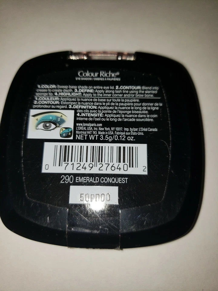 LOreal Paris Makeup Colour Riche Dual Effect Eye Shadow #290 Emerald Conquest - Image 3 of 3