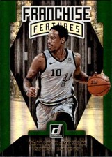 2019-20 Donruss Franchise Features Green Flood #30 DeMar DeRozan Spurs