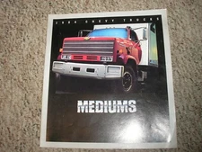 RARE Vintage 1984 Chevy Trucks MEDIUMS Spec Sheet Factory Sales Brochure Free SH