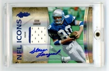 2010 Absolute Memorabilia Icons Steve Largent Game Used Prime Patch Auto 1/25