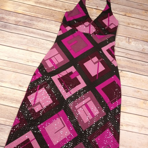 Windsor Halter Dress Sequins Size Small Pink Geometric - Picture 3 of 10