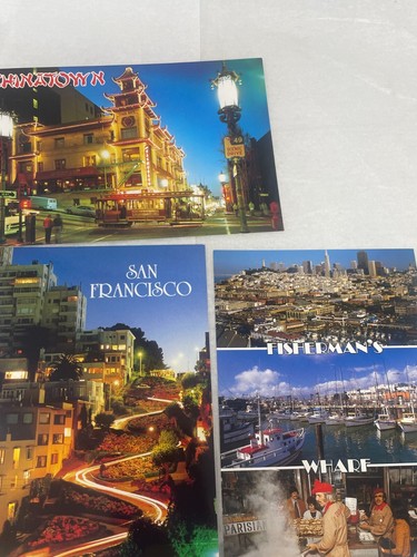 Tarjetas postales vintage de San Francisco 2008 tarjetas fotográficas Golden Gate Wharf 10 piezas - Imagen 4 de 7
