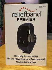 NEW ReliefBand Premier 2.0 Motion Sickness/Nausea Wristband, USB Charging Port