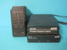 LOT AMX MX120 WIRELESS PROJECTOR/POWER CONTROL W/ 4 REMOTES MX120 TXC16 PC-2