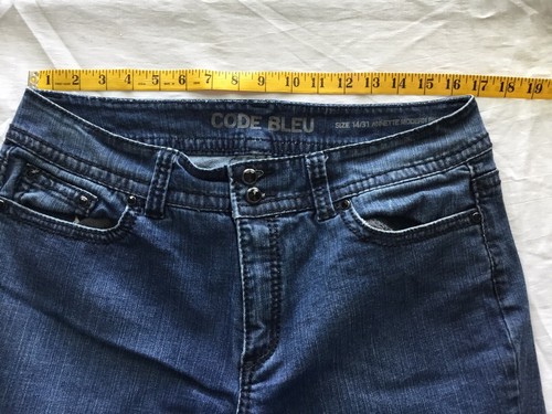 Code Bleu Annette Modern Rise Bootcut Womens Jeans Size 14/31 Blue - Picture 10 of 10