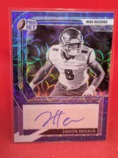 2022 Pro Set Metal BW-JH1 Jaivon Heiligh RC Blue Kaleidoscope AUTO **14/15**