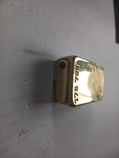 Vintage  Replica Gold Bar Fancy Goods Promo Lighter Weighty